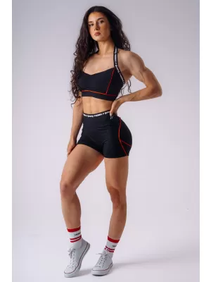 Damen-Shorts NEBBIA OLYMPIA HIGH-WAIST 937 SCHWARZ