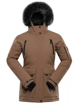 Winterjacke für Damen ALPINE PRO WERDA 3 SEPIA-TÖNUNG