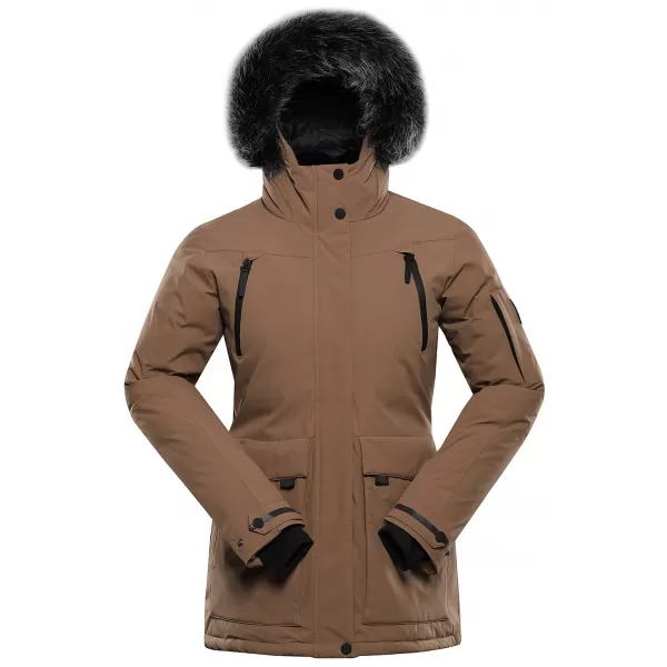  Winterjacke für Damen ALPINE PRO WERDA 3 SEPIA-TÖNUNG 