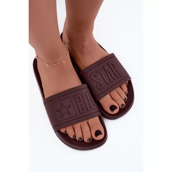  Damenhausschuhe BIG STAR SHOES UU274072 BRAUN 