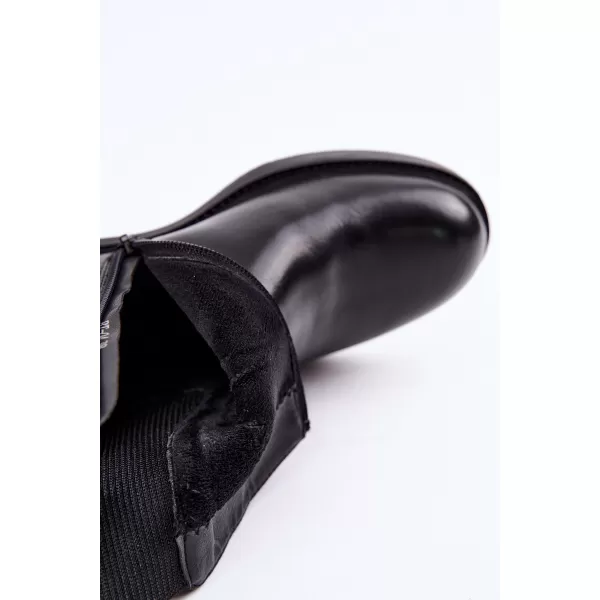  Damen-Stiefeletten SERGIO LEONE BT-04 SCHWARZ 