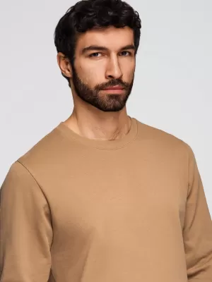 Herren-Sweatshirt OMBRE OM-SSBN-0271 BRAUN