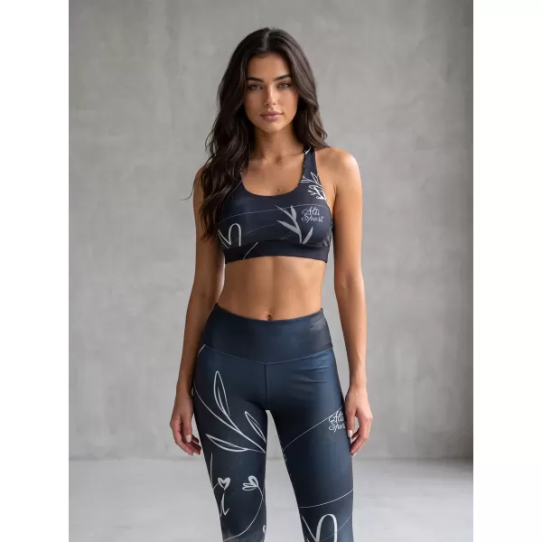  Lange Premium-Leggings für Damen (neue Größen) ALTISPORT VOJ/ALW083LEG05 SCHWARZ UND WEIß 