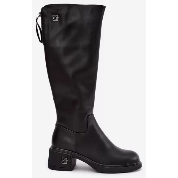  Damenstiefel VINCEZA 67056 LEDER SCHWARZ 