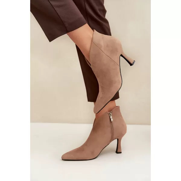  Damen-Stiefeletten BOTO D-219 KHAKI 