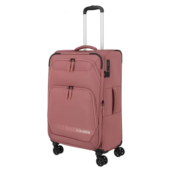  Koffer TRAVELITE Kick Off 4w M exp ROSE 