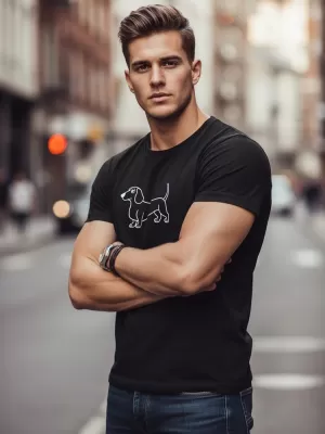 Herren-T-Shirt DSTREET NX0221R-BK SCHWARZ