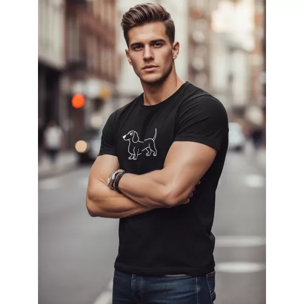 Herren-T-Shirt DSTREET NX0221R-BK SCHWARZ 