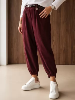 Damenhosen DSTREET UY3173 BURGUND