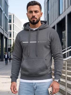 Herren-Sweatshirt DSTREET NX5128BX-05-09 DUNKELGRAU