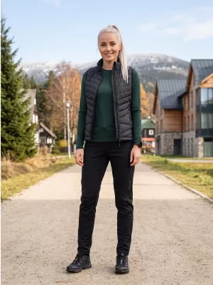 Softshellhose für Damen ALPINE PRO ABARA 2 SCHWARZ