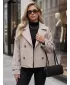 Damenmantel DSTREET TY6030 BEIGE