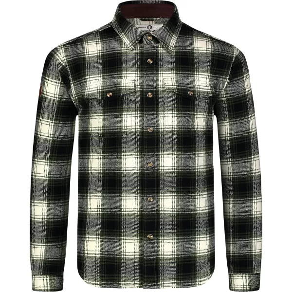  Herren-Flanellhemd NORDBLANC MOOR NBSSM8368 KHAKI 
