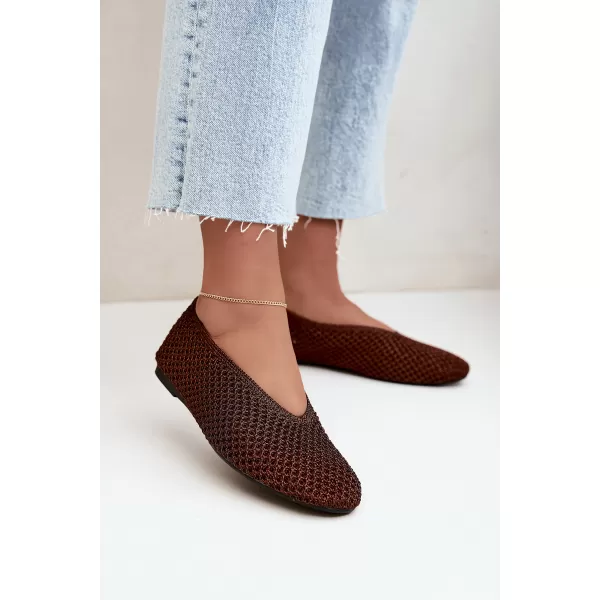  Ballerinas für Damen BOTO CH956 BRAUN 