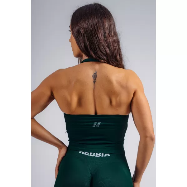  Neckholder-Top mit integriertem BH NEBBIA PRIMAL 863 DUNKELGRÜN 