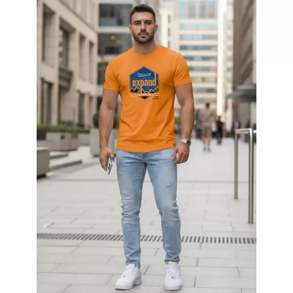  Herren-T-Shirt DSTREET NX5004R-OR ORANGE 