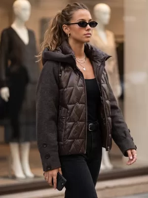 Damenjacke DSTREET TY5933 BRAUN