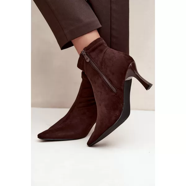  Damen-Stiefeletten BOTO 7107 BRAUN 