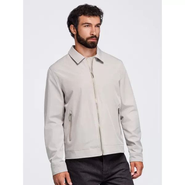  Übergangsjacke für Herren OMBRE OM-JANP-0224 GRAU-BEIGE 