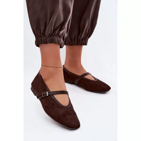  Ballerinas für Damen BOTO D-179 KAFFEE 