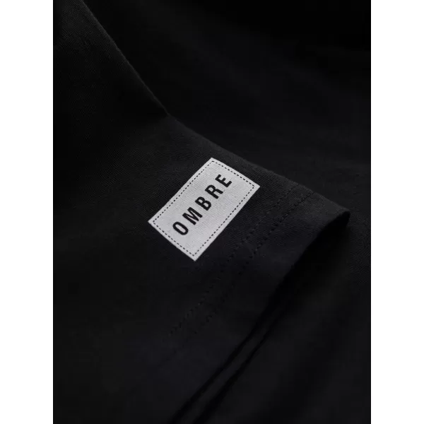  Herren-T-Shirt OMBRE OM-TSPT-0269 SCHWARZ 