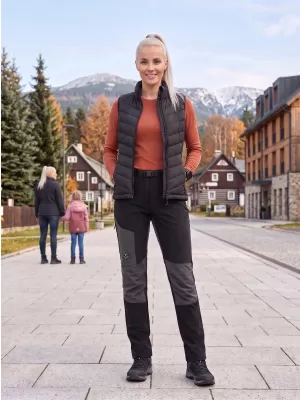 Softshellhose für Damen ALPINE PRO AKANA 3 SCHWARZ