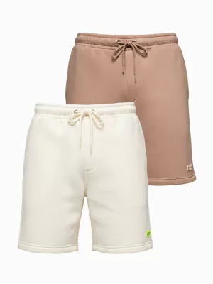 Herren-Shorts OMBRE Z129 CREME/HELLBRAUN