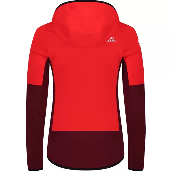  Powerfleece-Sweatshirt für Damen NORDBLANC RAVINE NBSFL8336 ROT 