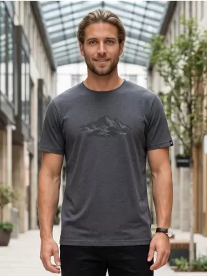 Funktions-T-Shirt für Herren ALPINE PRO GREM 3 DUNKLE, ECHTE GRAUE PC-VARIANTE