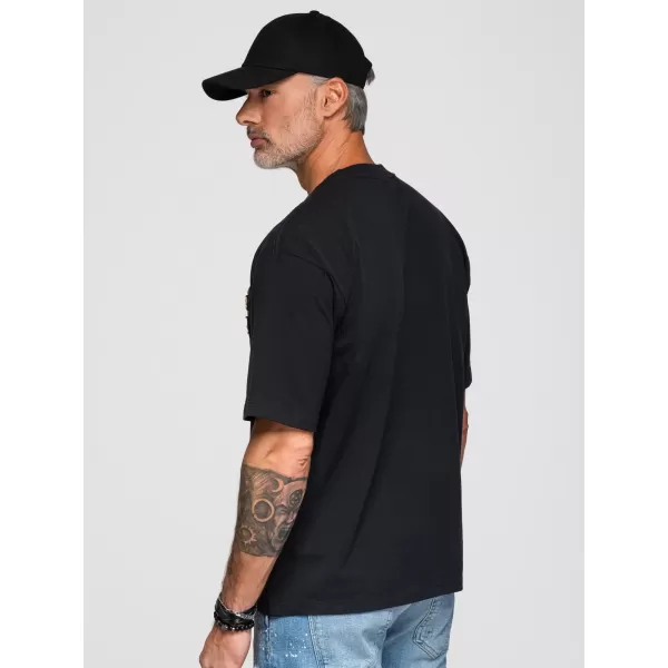  Herren-T-Shirt OMBRE OM-TSCT-0277 SCHWARZ 