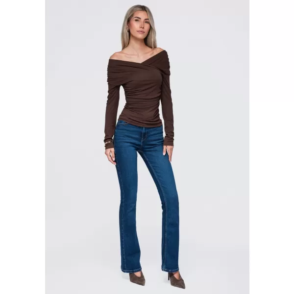  Damenbluse OMBRE OW-TS-E0088 BRAUN 