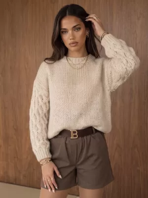 Damenpullover DSTREET MY2590 BEIGE