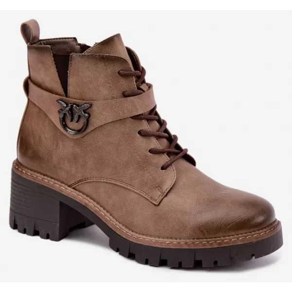  Damen-Stiefeletten BOTO ASA301-1 BRAUN 