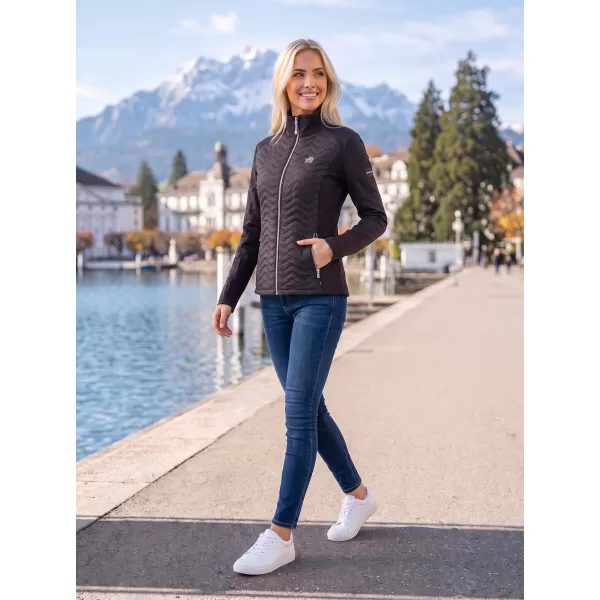  Hybridjacke für Damen ALTISPORT IDONY SCHWARZ 