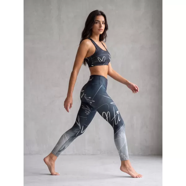  Lange Premium-Leggings für Damen (neue Größen) ALTISPORT VOJ/ALW083LEG05 SCHWARZ UND WEIß 