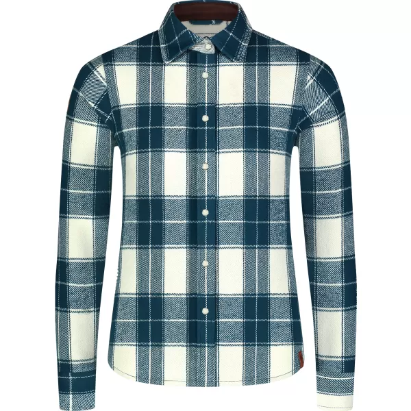  Flanellhemd für Damen NORDBLANC WILLOW NBSSL8371 DUNKELBLAU 