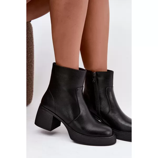  Damen-Stiefeletten D&A CR62-3369 SCHWARZ 