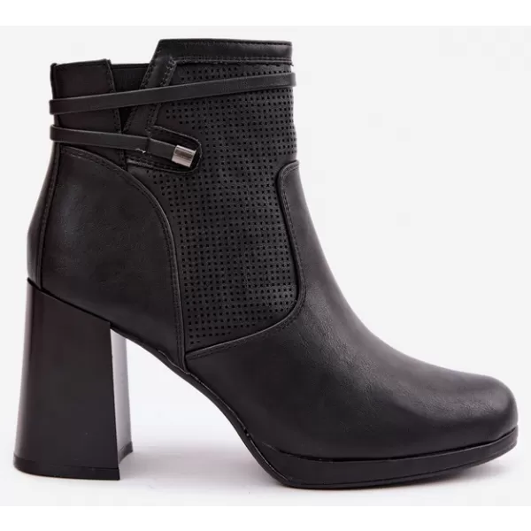  Damen-Stiefeletten BOTO FAF125B-2 SCHWARZ 