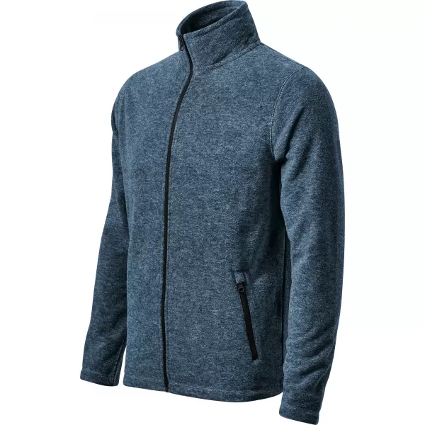  Herren-Sweatshirt aus Microfleece MALFINI FACTOR 852 DUNKLE DENIM-HIGHLIGHTS 