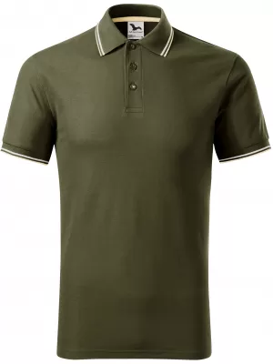 Herren-T-Shirt mit Kragen MALFINI FOCUS 232 MILITÄR