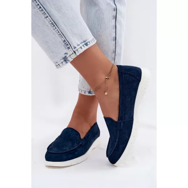  Damenmokassins VINCEZA 95360 BLAU 