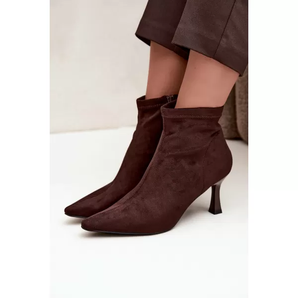  Damen-Stiefeletten BOTO 7107 BRAUN 