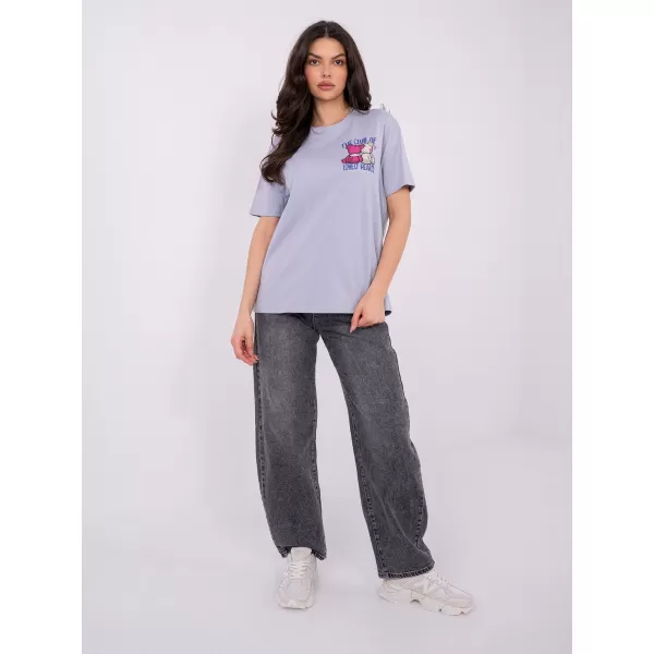  Damen-T-Shirt SUBLEVEL D12022AH02645Y LEUCHTENDES LILA 