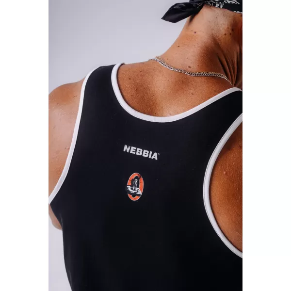 Tanktops für Herren NEBBIA OLYMPIA MUSCLE BACK STRINGER 948 SCHWARZ 