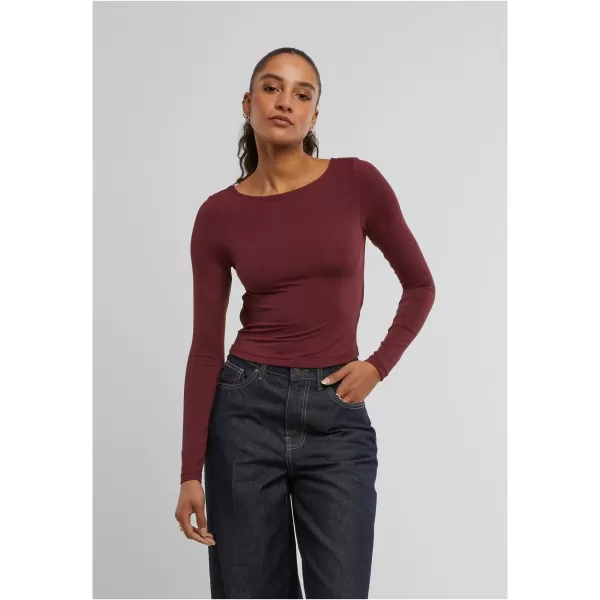  Damen-T-Shirt URBAN CLASSICS TB7721 KIRSCHE 