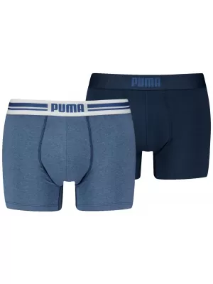 Herren-Boxershorts PUMA MEN EVERYDAY PLACED LOGO BOXER 2P 93847604 HELLBLAUE MELANGE