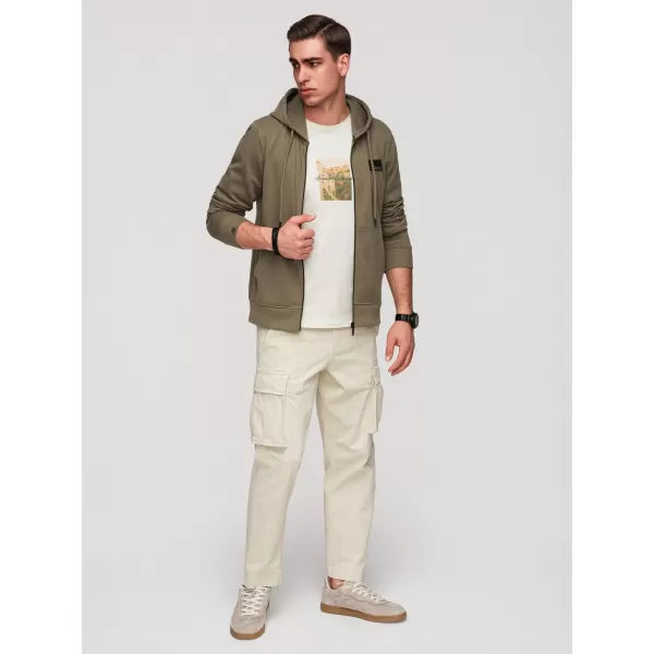  Herren-Sweatshirt OMBRE OM-SSZP-0256 OLIVE 