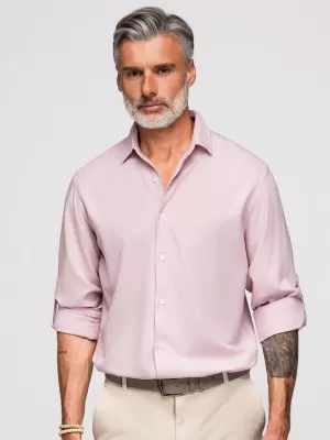 Herrenhemd OMBRE OM-SHCS-0190 PASTELLROSA