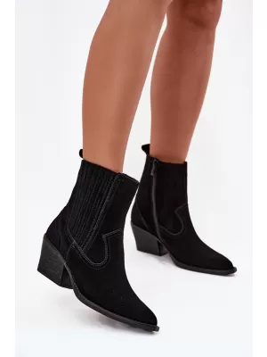 Damen-Stiefeletten BOTO 6350 SCHWARZ