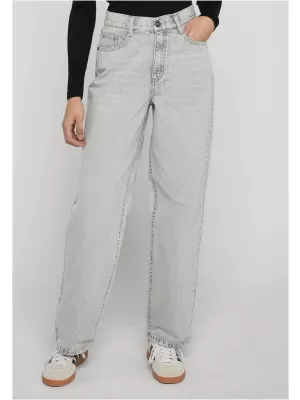 Damenhosen URBAN CLASSICS TB4524 HELLSILBERGRAU GEWASCHEN